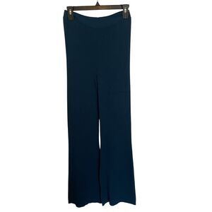 Anthropologie Ribbed Flare Lounge Pants Pull On Relaxed S Cozy Stretch Casual